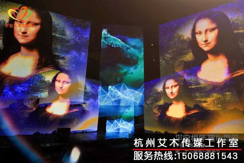 致敬達芬奇光影藝術展會現場拍攝